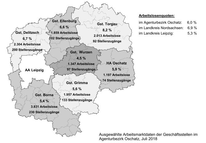 Arbeitslosenzahlen Juli 2018